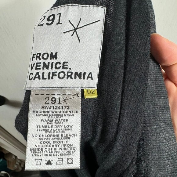 291 Venice Lounge Pant dark gray. Jogger cropped. Size 2 - Picture 6 of 6